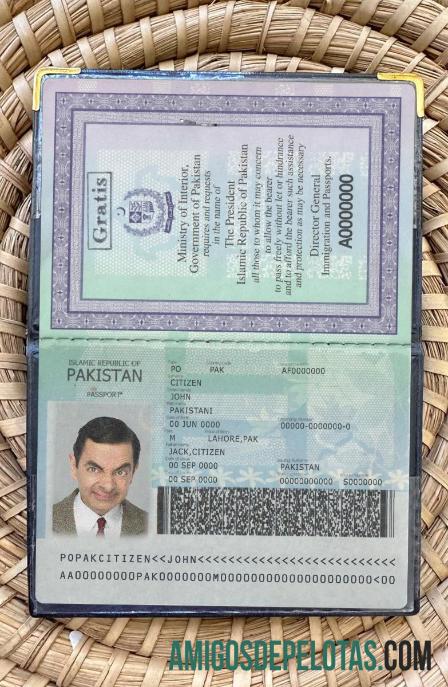 Paquistão Novo Passaporte 2020 Presente Photolook amostra